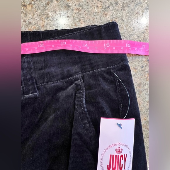 JUICY COUTURE Black Corduroy California Skinny Pull on pants NWT Size 12 - Picture 9 of 9